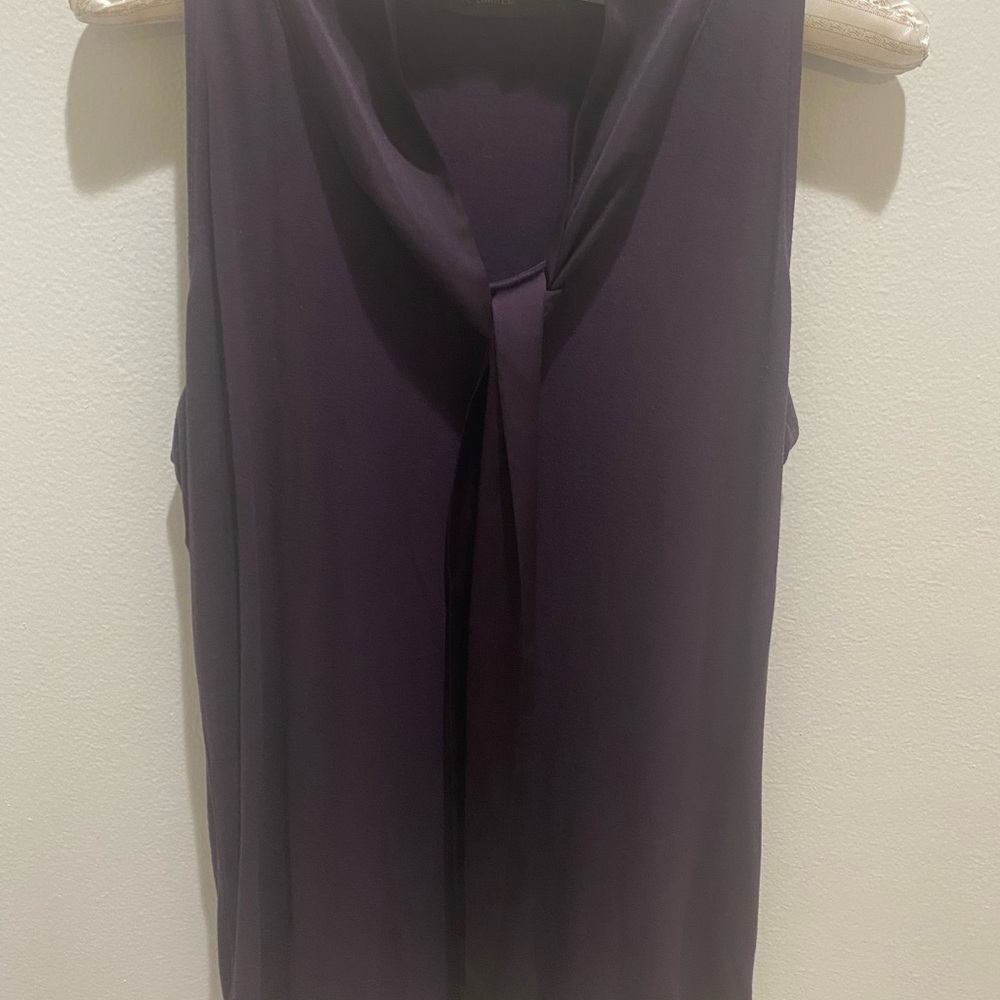 The Limited Deep Purple Sleeveless Blouse